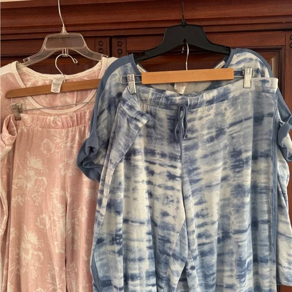 Lucky Brand Blue and pink Tie-Dye two sets pajamas - Picture 5 of 6